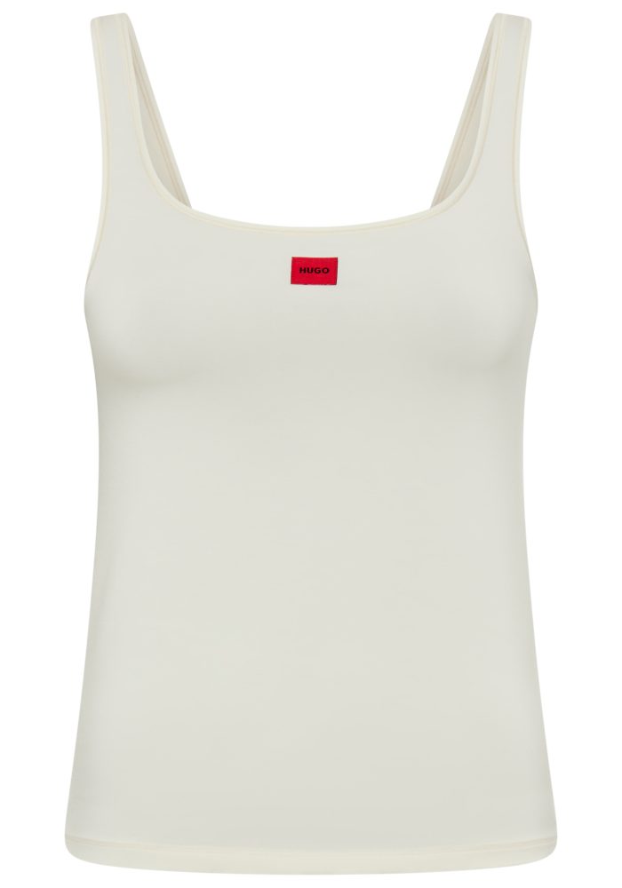 Hugo - Unterhemd, ärmellos, für Damen, Offwhite, Größe XL