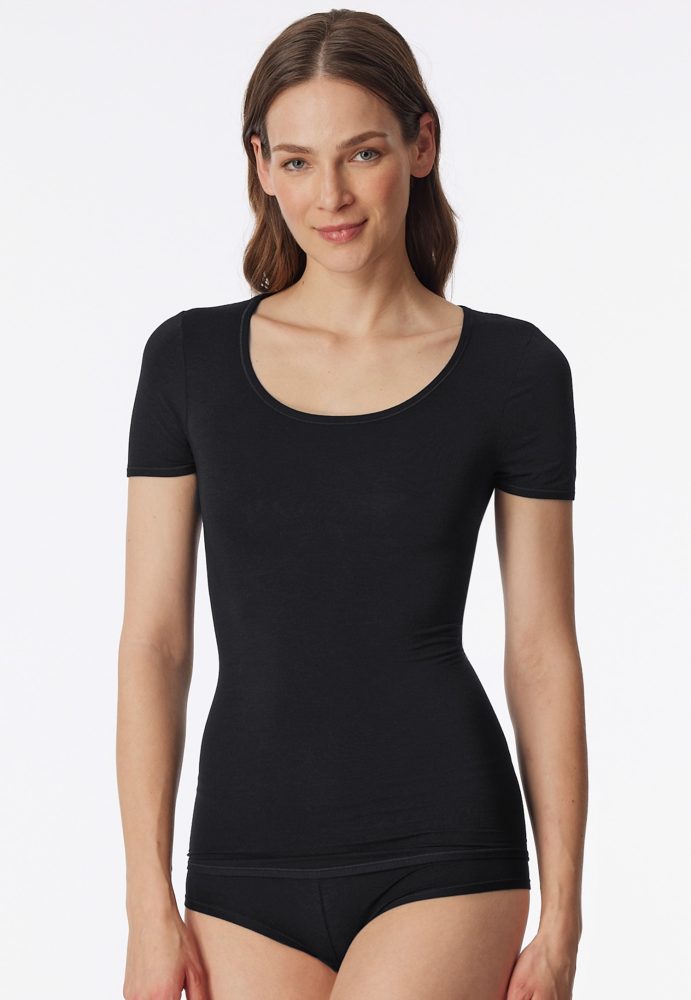 Schiesser - Personal Fit Shirt, für Damen, Schwarz, Größe XXL