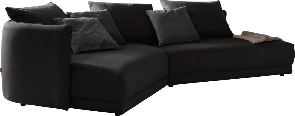 designwerk Ecksofa »New York«, mit moderner Rundung im Korpus
