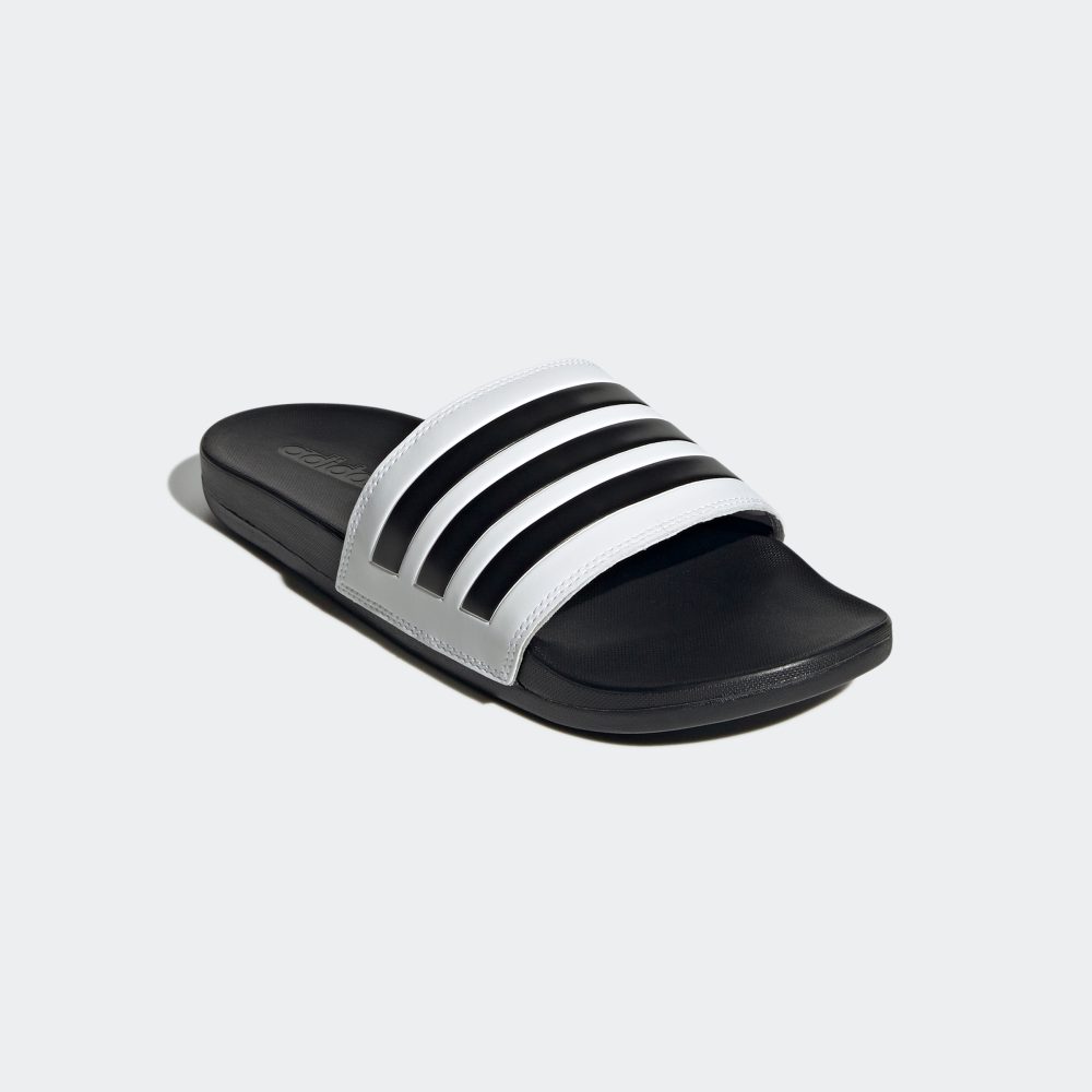 adidas - Adilette Comfort Badesandalen, für Damen, Schwarz/Weiss, Größe 44 2/3