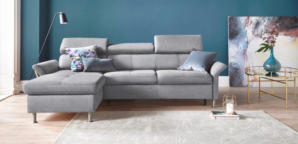 exxpo - sofa fashion Ecksofa, inkl. Kopf- bzw. Rückenverstellung, wahlweise mit Bettfunktion und Bettkasten