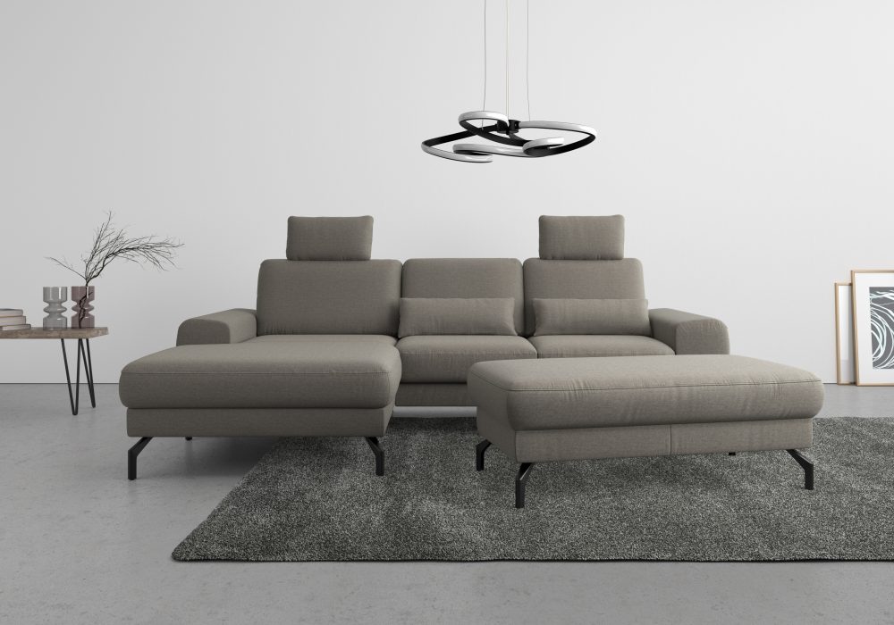 sit&more Ecksofa »Cinturo«, inklusive Sitztiefenverstellung und Federkern