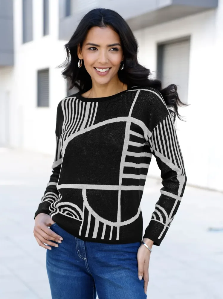 Classic Basics Jacquardpullover 
