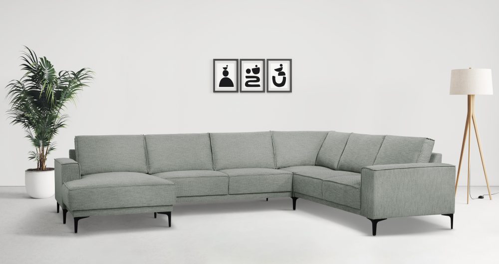 Places of Style Wohnlandschaft »Oland«, im zeitlosem Design und hochwertiger Verabeitung