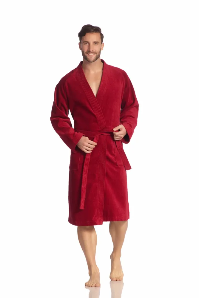 VOSSEN - Dallas Bademantel, für Damen, Bordeaux, Größe M