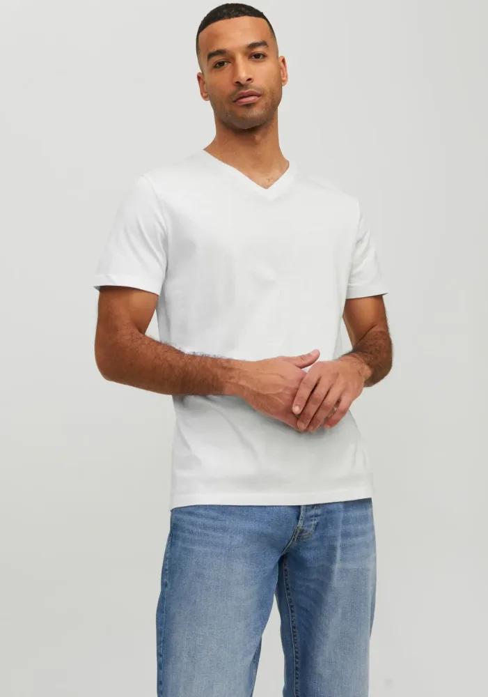 Jack & Jones - T-Shirt mit V-Ausschnitt  Organic Basic, für Herren, Größe S