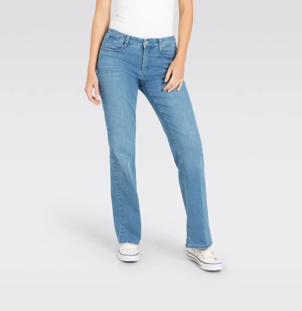 Mac - 5-Pocket Hose, für Damen, Bleached Blau, Größe W38/L30