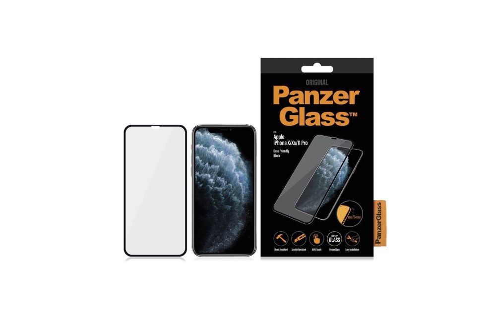 PanzerGlass - Glas-Folie 9H iPhone X / XS / 11 Pro, Transparent, One Size
