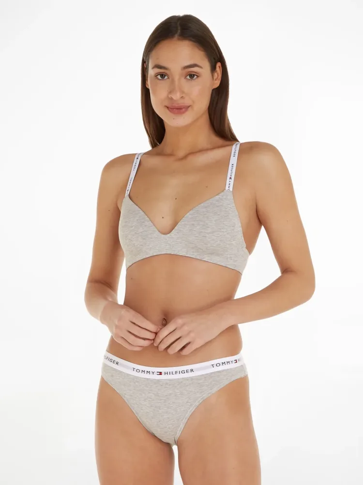 Tommy Hilfiger - Triangle-BH, wattiert, für Damen, Grau Melange, Größe XS