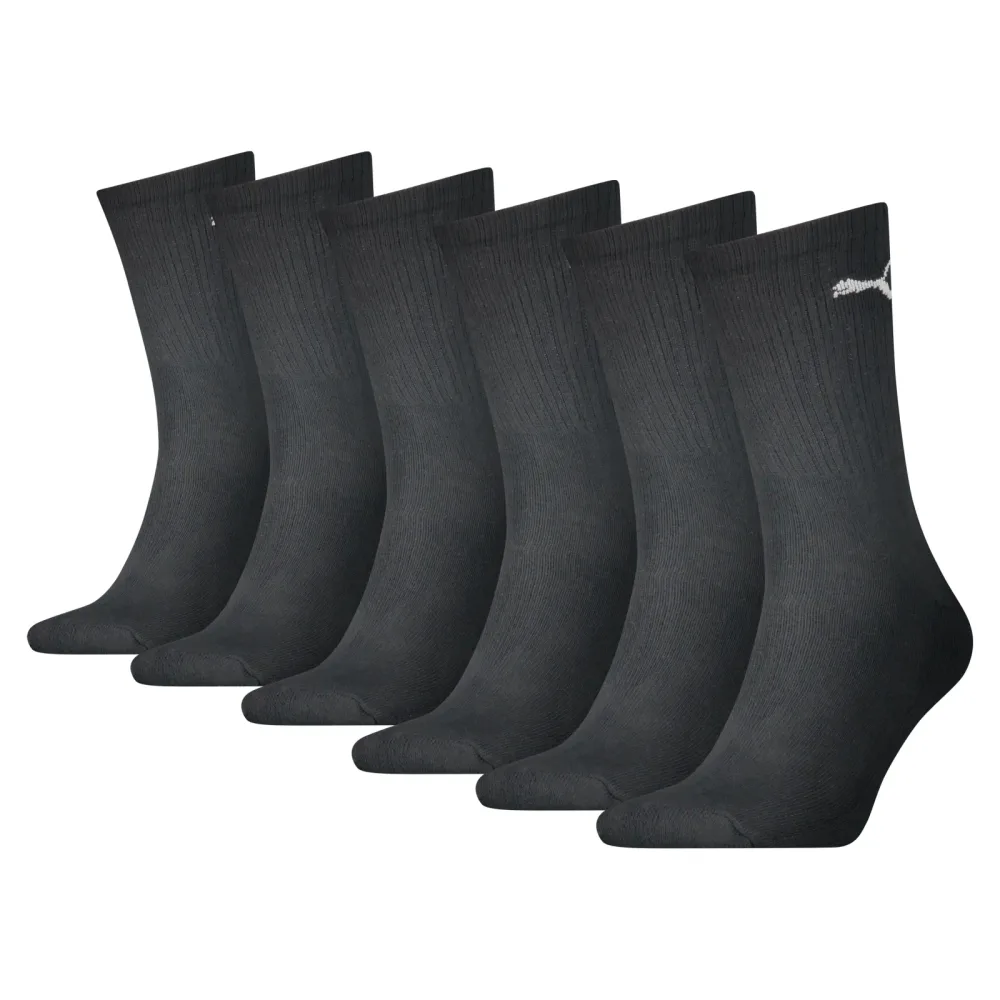 Puma - Sportsocken Crew, für Damen, Schwarz, Größe 39-42