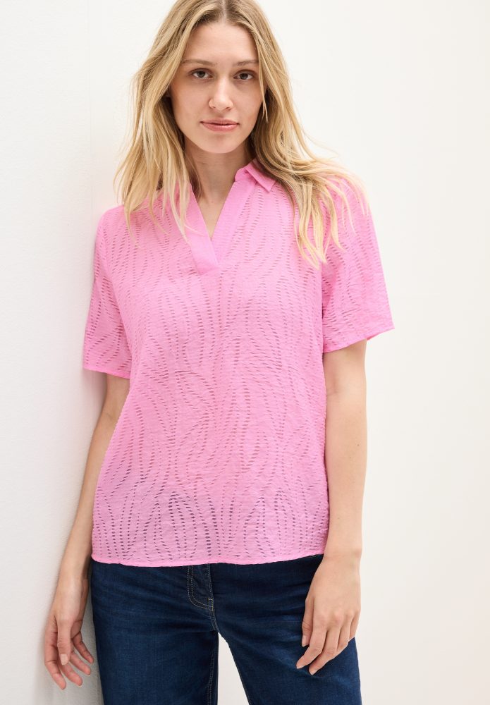 Cecil Hemdbluse mit leichtem Struktur Muster