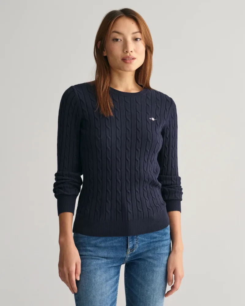 Gant - Pullover, für Damen, Dunkelblau, Größe M