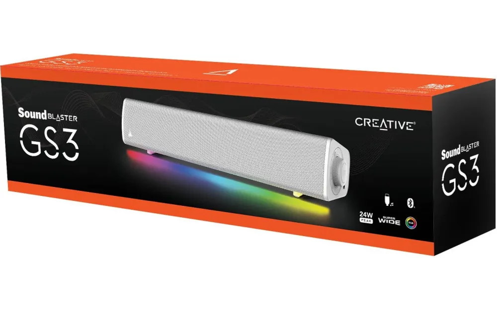Creative Sound Blaster GS3 Soundbar Weiß Bluetooth®, USB