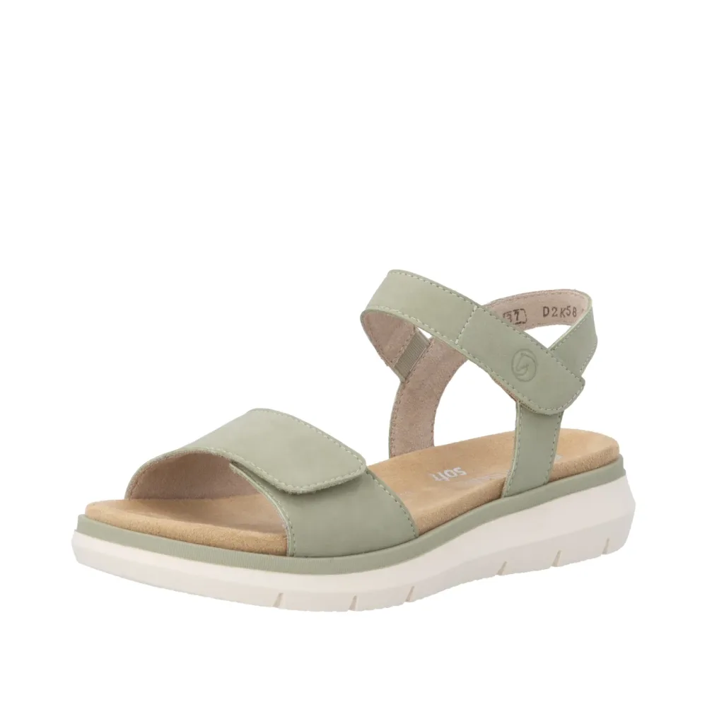 Remonte Keilsandalette Sommerschuh, Sandalette mit zwei Klettverschlüssen
