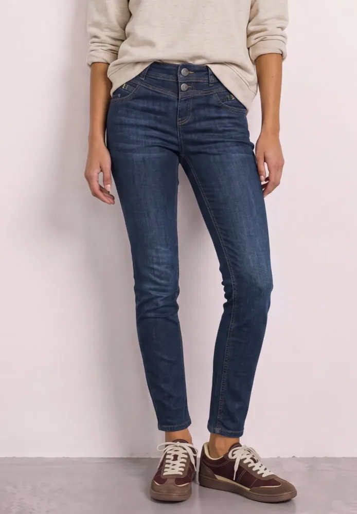 STREET ONE Slim-fit-Jeans 5-Pocket-Style, mit Elasthan