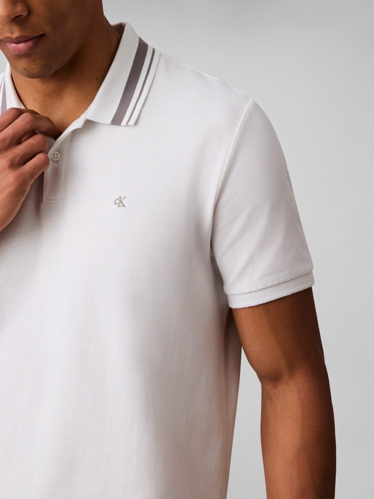 Calvin Klein Jeans - Polo Shirt, für Herren, Weiss, Größe XL