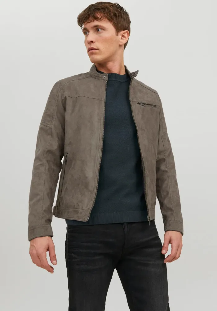 Jack & Jones Lederimitatjacke 