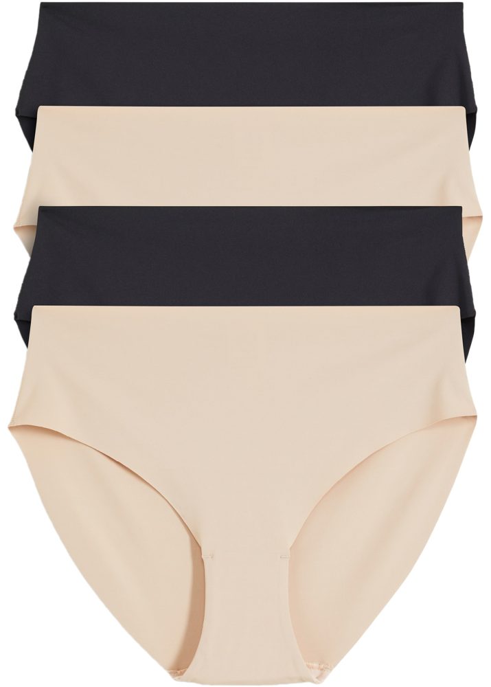 bonprix Panty Packung, 4 Stk. klassischer Stil, nahtlose Kanten, aus Polyamid und Elasthan