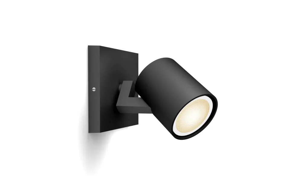 Spot Philips Hue Runner Metall schwarz - LED - Lichtfarbe: Warmweiss - Kaltes Tagesweiss - Material: Aluminium - Spot- LED Energiesparlampe