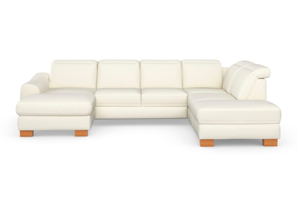 sit&more Wohnlandschaft »Durness«, mit Federkern und hochwertigen Massivholzfüssen, wahlweise mit Kopfteilverstellung, optional mit Bettfunktion und Stauraum