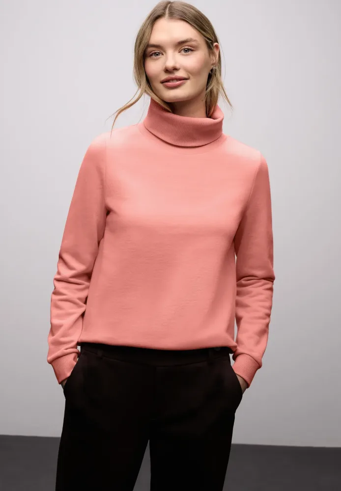 STREET ONE Sweater, mit Stehkragen