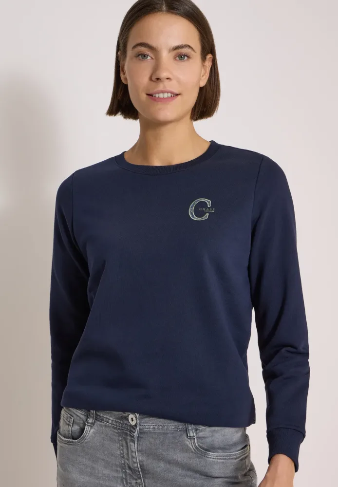 Sweatshirt mit Rundhals und Tunnelzug