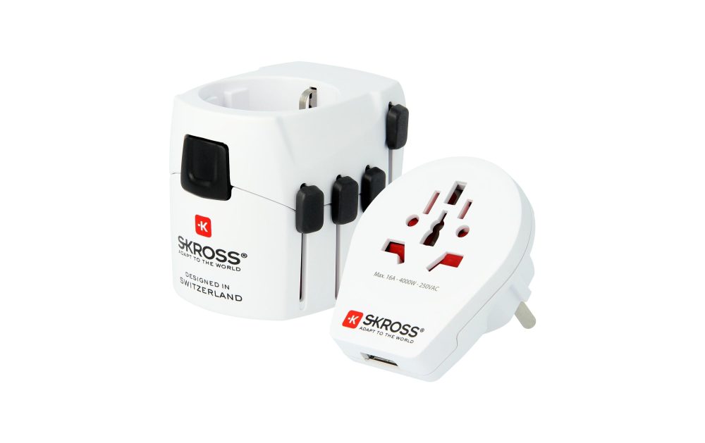 SKROSS World Travel Adapter 1.302539 PRO-World & USB (7A)