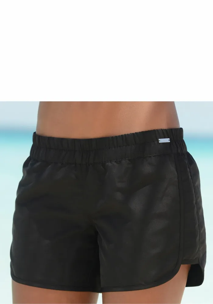 LASCANA Badeshorts elastisches Bündchen, mit Gesässtasche, softe Microfaser-Qualität
