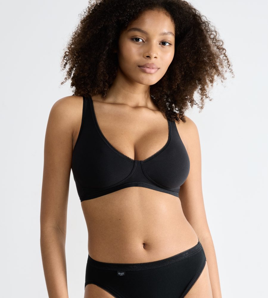 Sloggi - Soft Bra, für Damen, Black, Größe 80A