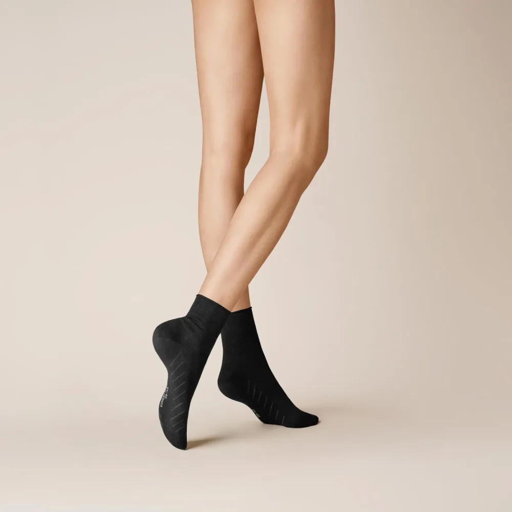 Kunert Fresh UP Damen Strick Socken / Söckchen Black 39/42