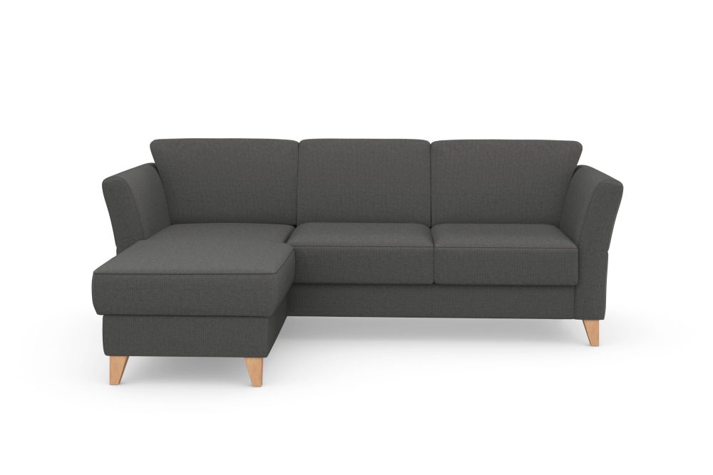 sit&more Ecksofa »Visby«, Wahlweise mit Bettfunktion und Bettkasten, frei im Raum stellbar, mit Federkern, auch erhältlich in dem besonders leicht mit Wasser zu reinigendem 