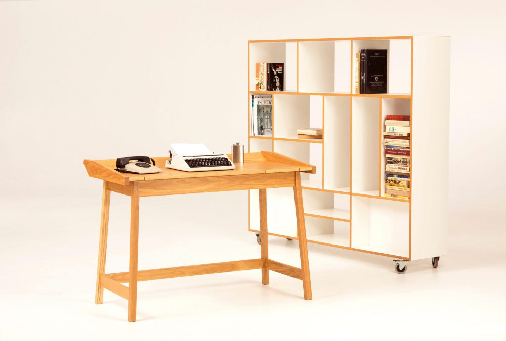 Woodman Schreibtisch »Walter«, mit 3 Klappen, im schlichten skandinavischen Design