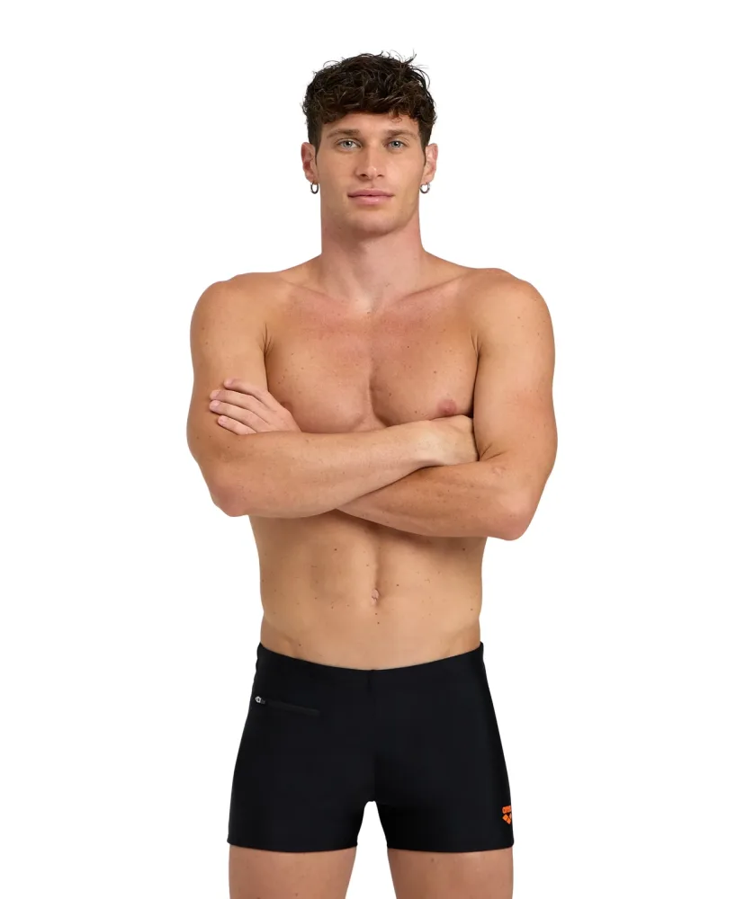 Arena Badehose mit Reissverschlusstasche, aus Polyester und Elasthan