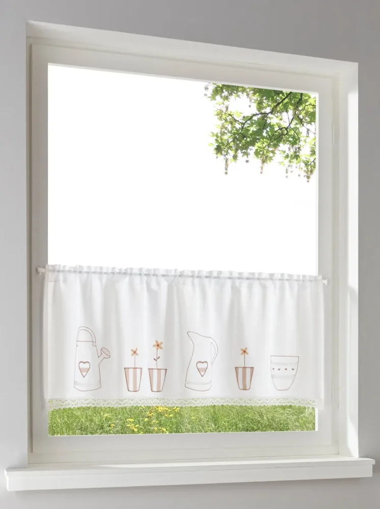 heine home Querbehang Stangendurchzug 1 Stk. tlg.