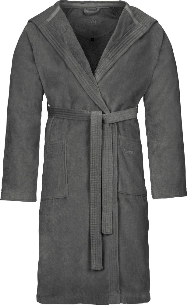 VOSSEN - Texas Bademantel, für Damen, Spacegrau, Größe M