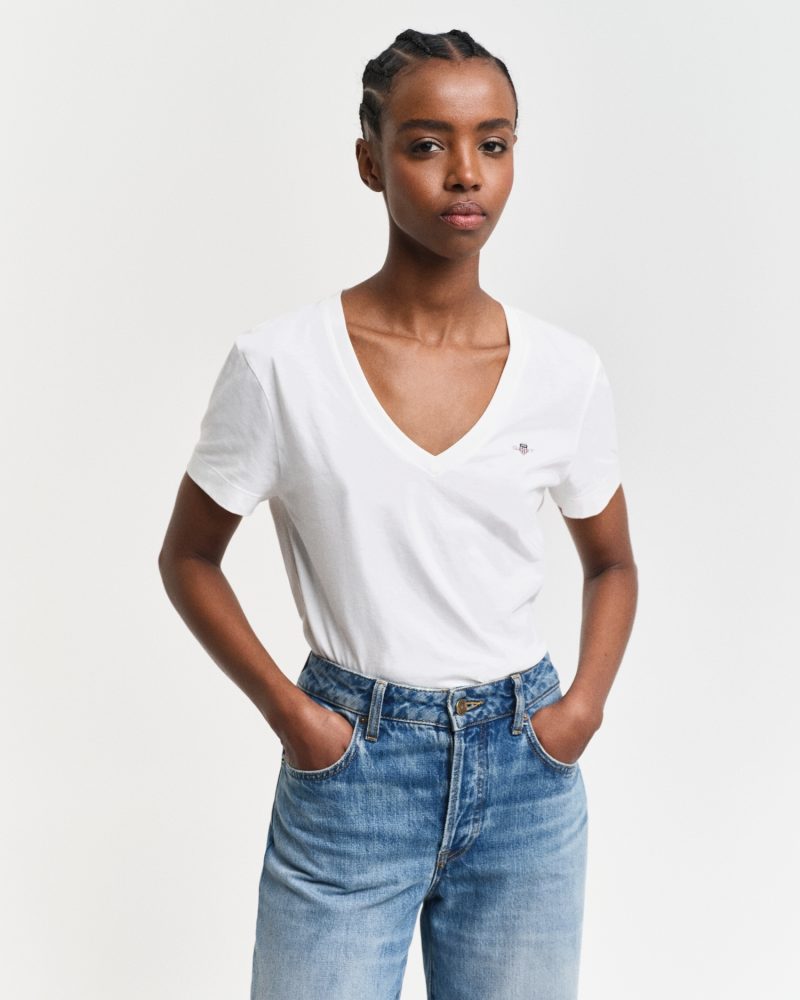 Gant - T-Shirt, für Damen, Weiss, Größe M