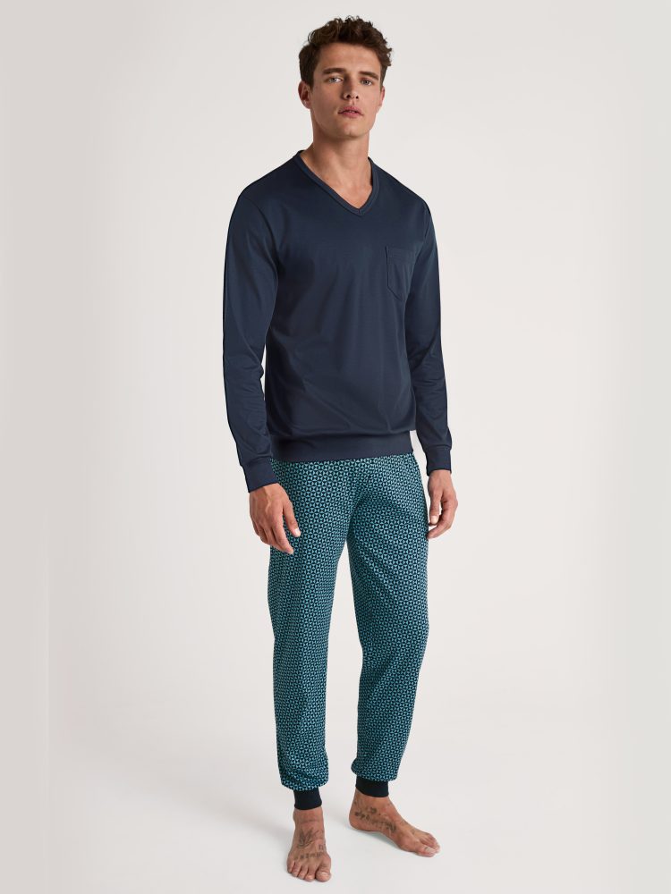 Calida - Pyjama, für Herren, Blau, Größe XXL
