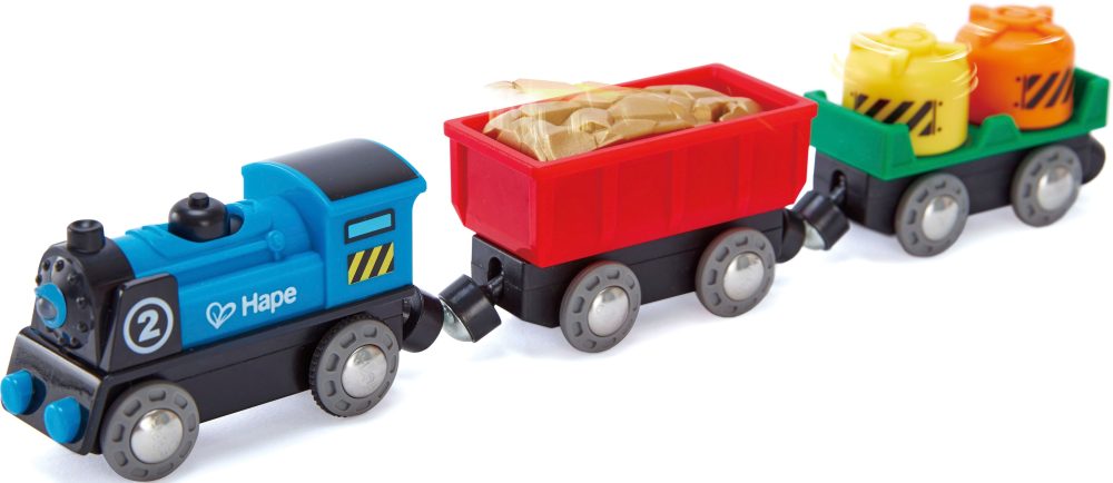 Hape Güterzug mit Batterieantrieb E3720