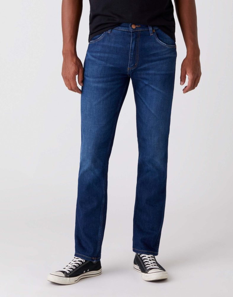 Wrangler - Jeans Straight Leg Greensboro, für Herren, Blau Denim, Größe W32/L34