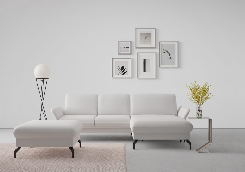 sit&more Ecksofa »Fashion«, wahlweise mit Kopfteilverstellung und Vorziehsitz, motorisch