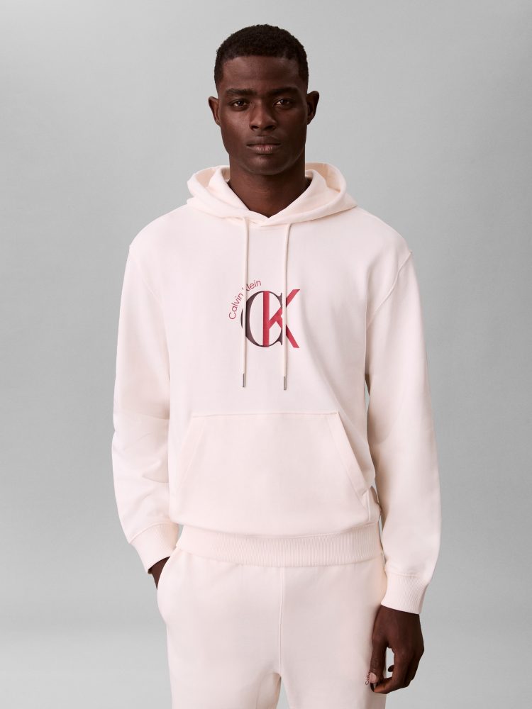 Calvin Klein Jeans - Hoodie, für Herren, Weiss, Größe XL