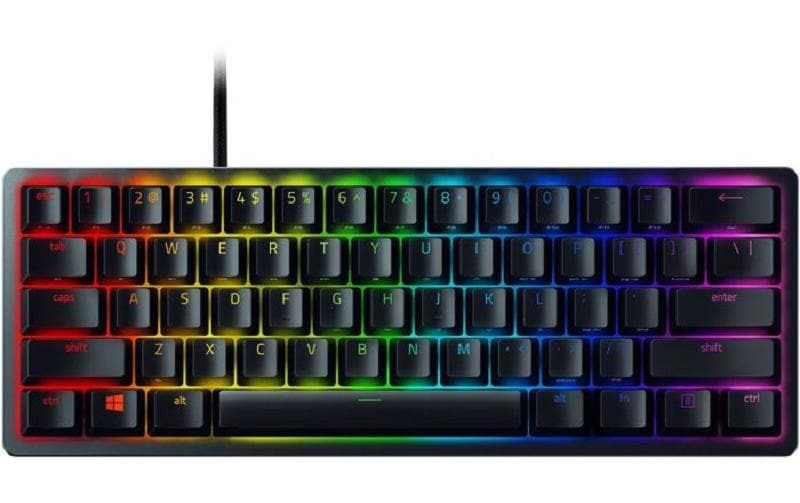 RAZER Razer Huntsman Mini (Purple Switch / CH) - Gaming-Tastatur (Schwarz)