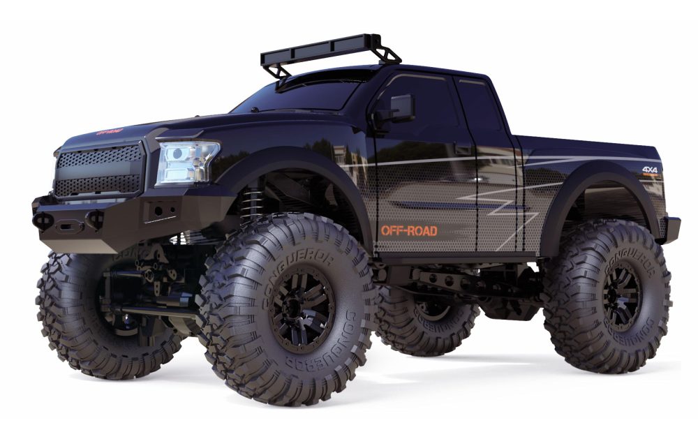 Amewi Dirt Climbing PickUp Brushed 1:10 RC Modellauto Elektro Crawler Allradantrieb (4WD) RtR 2,4 GHz Inkl. Akku und
