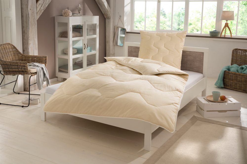 GOODproduct Naturfaserbettdecke + Kopfkissen 