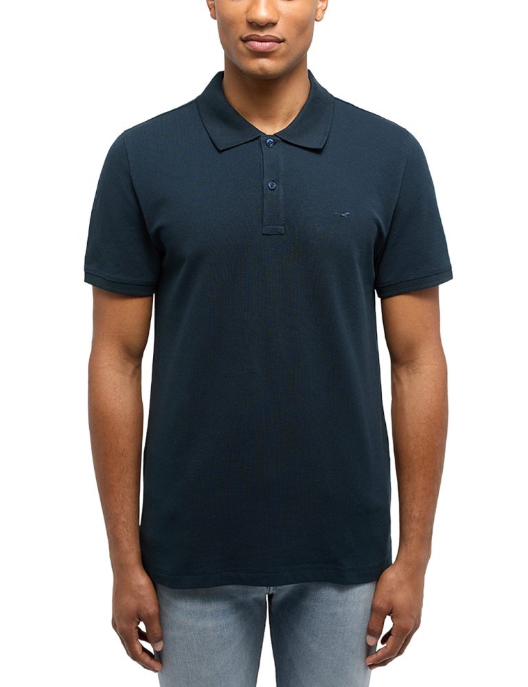 Mustang - Poloshirt  Bequem sitzend-Style Palco, für Herren, Nachtblau, Größe M