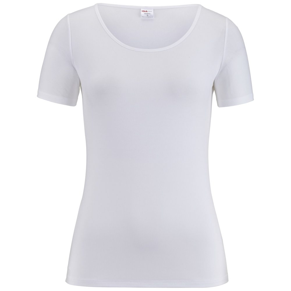 ISA bodywear - Shirt kurzarm, Rundhals, für Damen, Weiss, Größe M