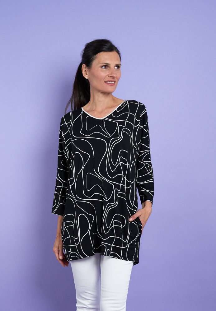 Seidel Moden Longshirt mit grafischem Print - SEIDEL MODEN