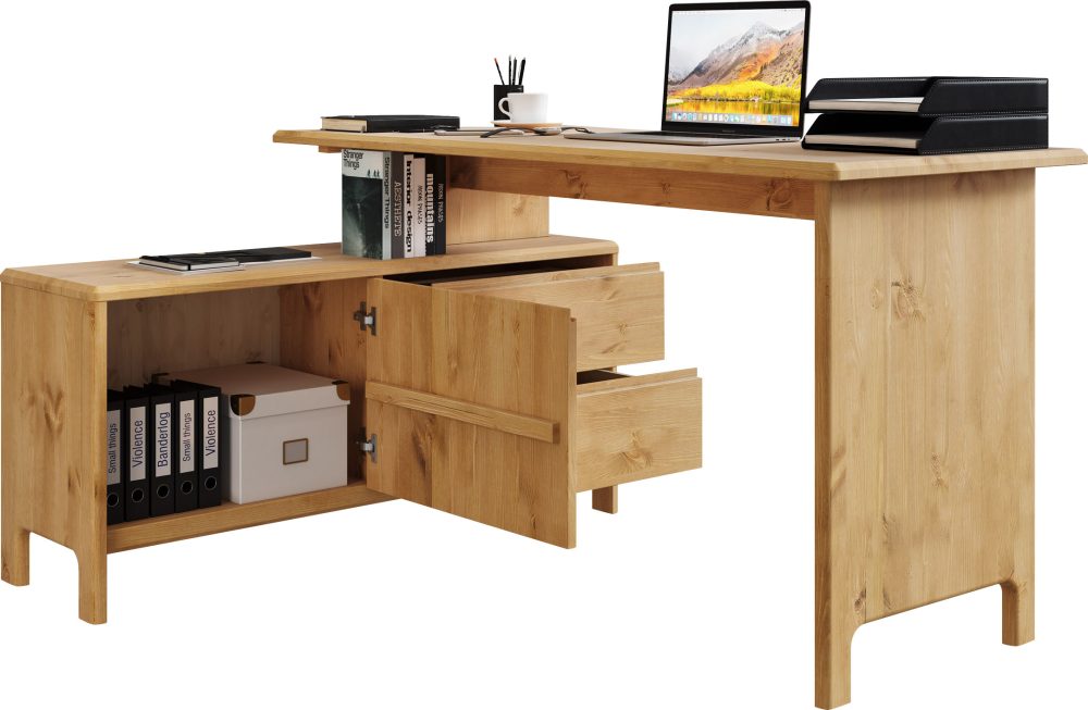 Home affaire Schreibtisch »Liva«, Breite 140-220 cm