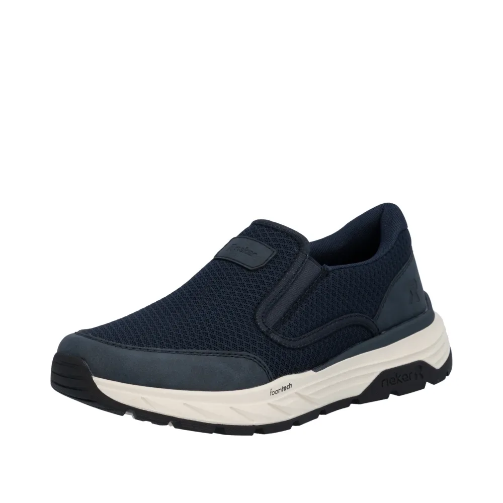 Rieker Slip-On Sneaker Slipper, Schlupfschuh, Halbschuh, Freizeitsneaker mit Gummizüge