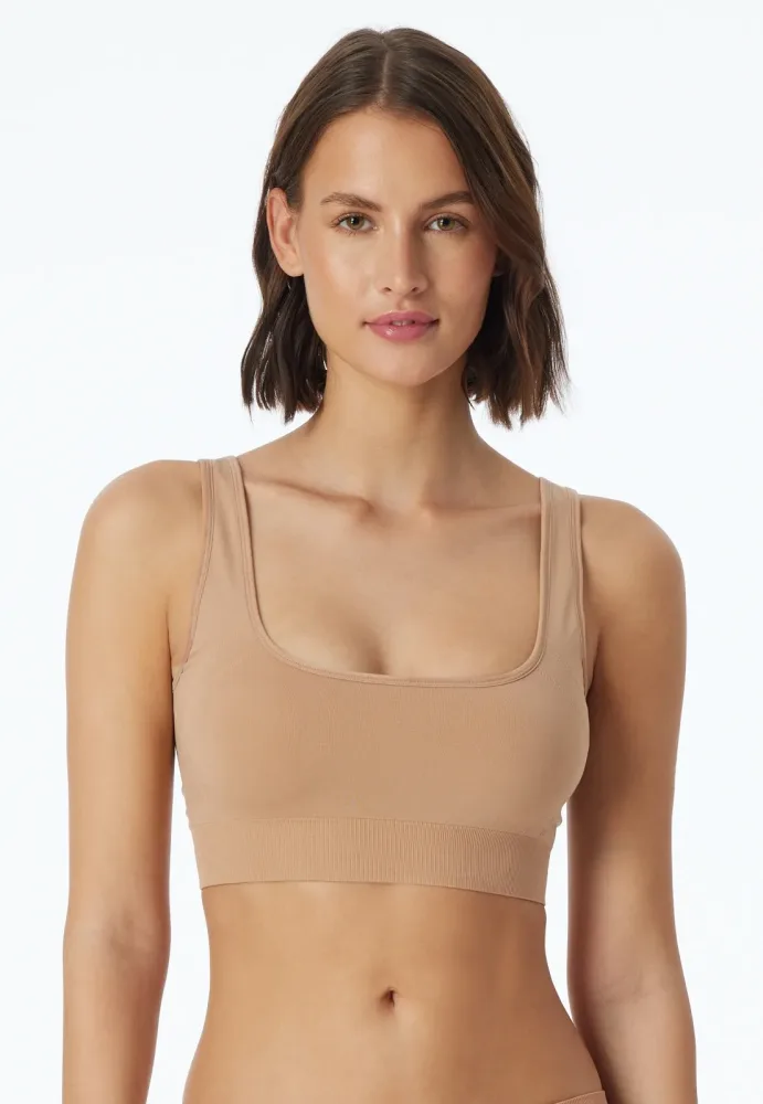 Schiesser - Casual Seamless Bustier wendbar, für Damen, Beige, Größe XXL